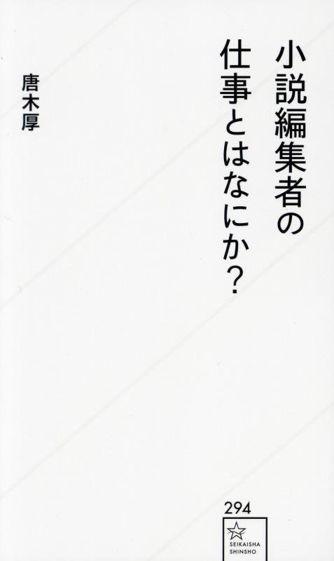 小説編集者の仕事とはなにか？　　（星海社新書）