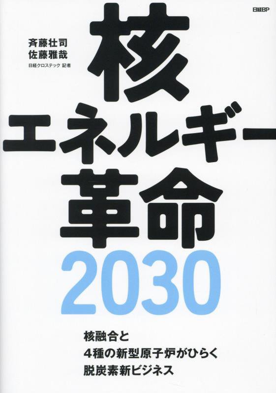 核エネルギー革命２０３０　核融合と４種の新型原子炉がひらく脱炭素新ビジネス　