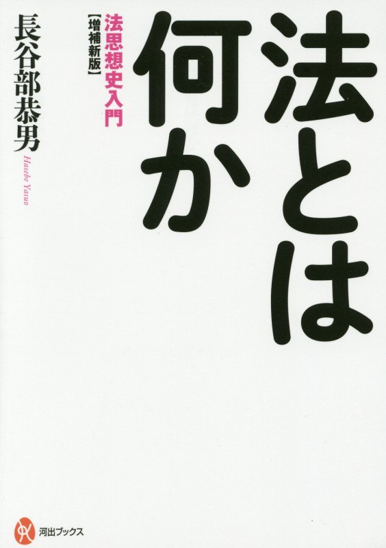 法とは何か　法思想史入門　　増補新版（河出ブックス）