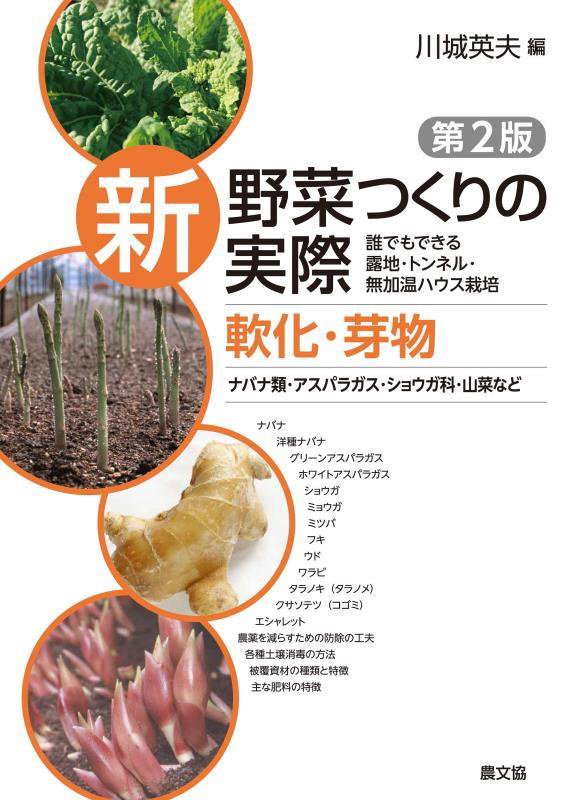 新野菜つくりの実際　誰でもできる露地・トンネル・無加温ハウス　軟化・芽物　第２版　ナバナ類・アスパラガス・ショウガ科・山