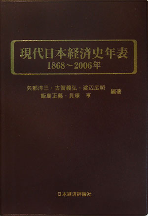 現代日本経済史年表　１８６８～２００６年　